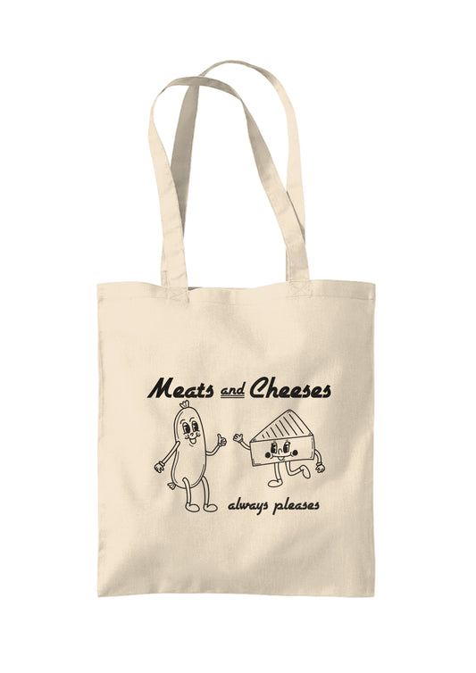 Meats and Cheeses tote bag